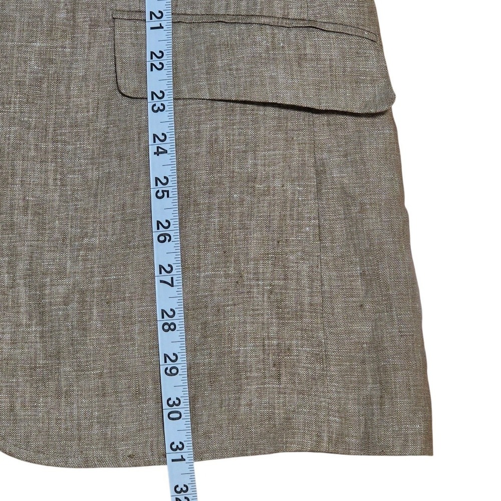 Marc Martin New York 100% Linen Blazer Mens 42R Tan Natural Fibers Preppy Resort - Picture 8 of 15